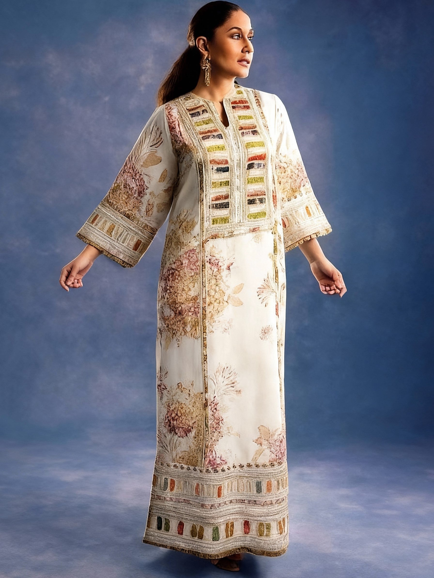 Aneela Silk Embroidered 3 Piece | AN116