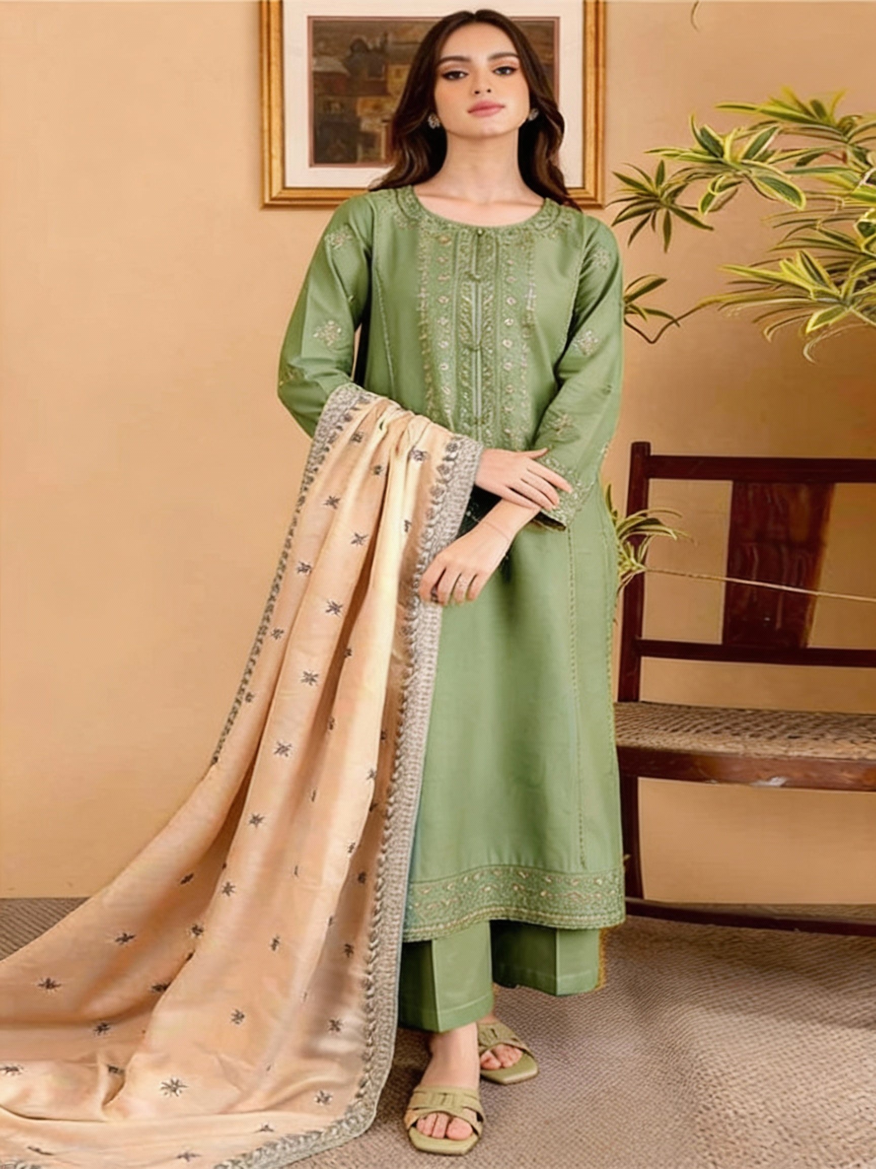 Batik Lawn Embroidered 3 Piece | BK111