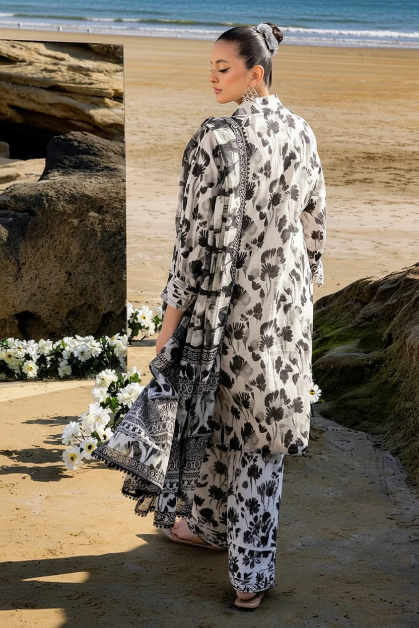Alkaram Linen Digital Printed 3 Piece | AK100
