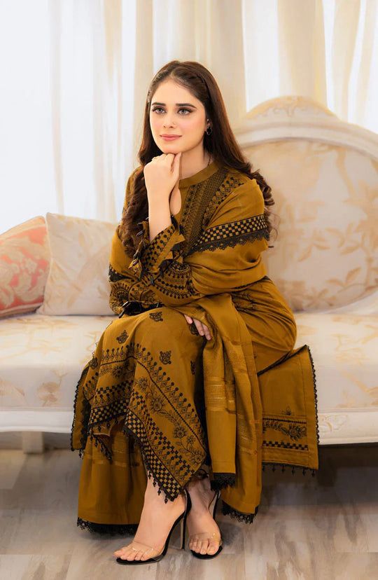 Libaas Dhanak Embroidered 3 Piece | LS100