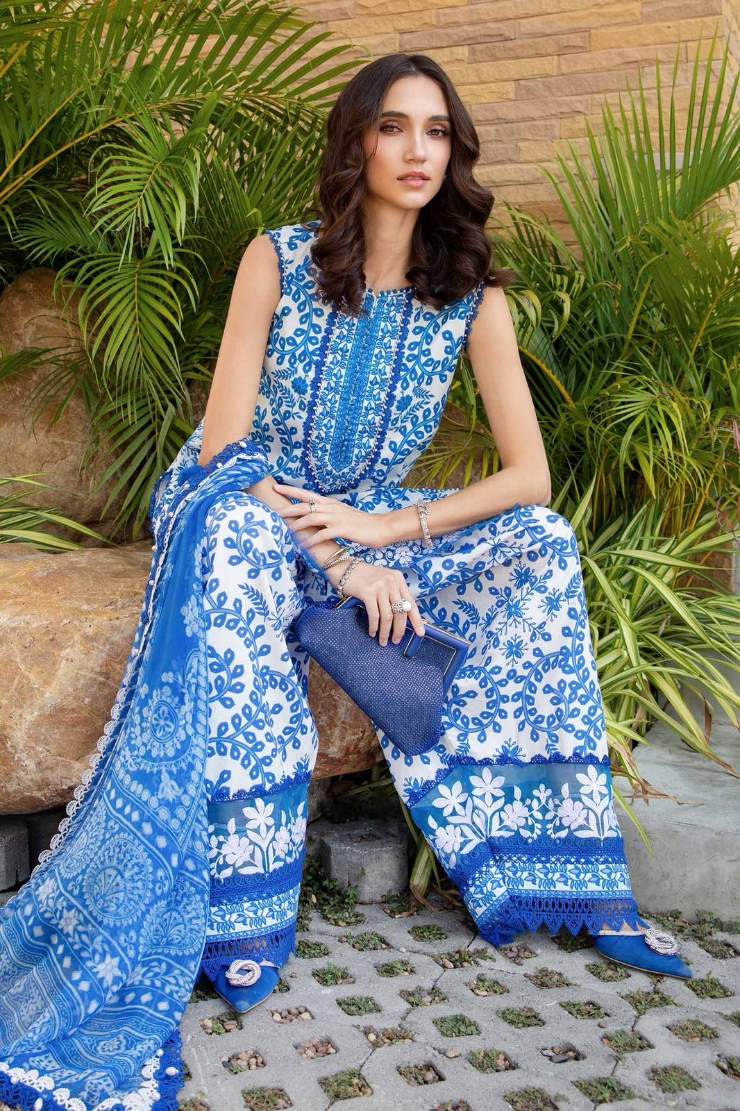 Maria.B. Khaddar Embroidered 3 Piece | MB106