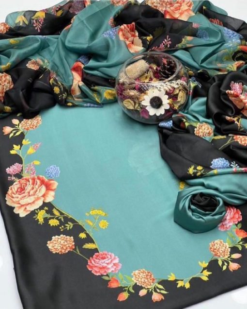 Baroque Silk Digital Printed 3 Piece | BQ121