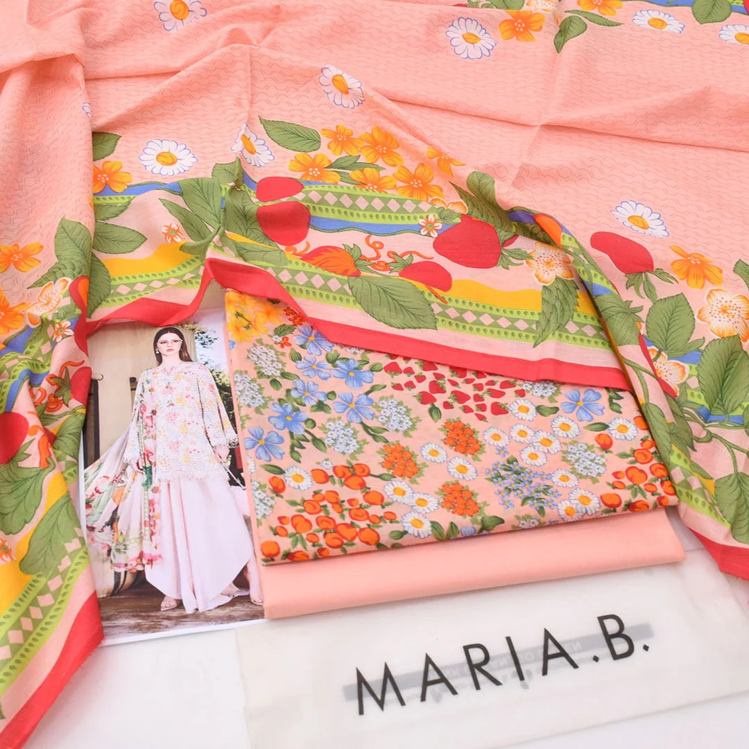 Maria B Lawn Digital Printed 3 Piece | MB170