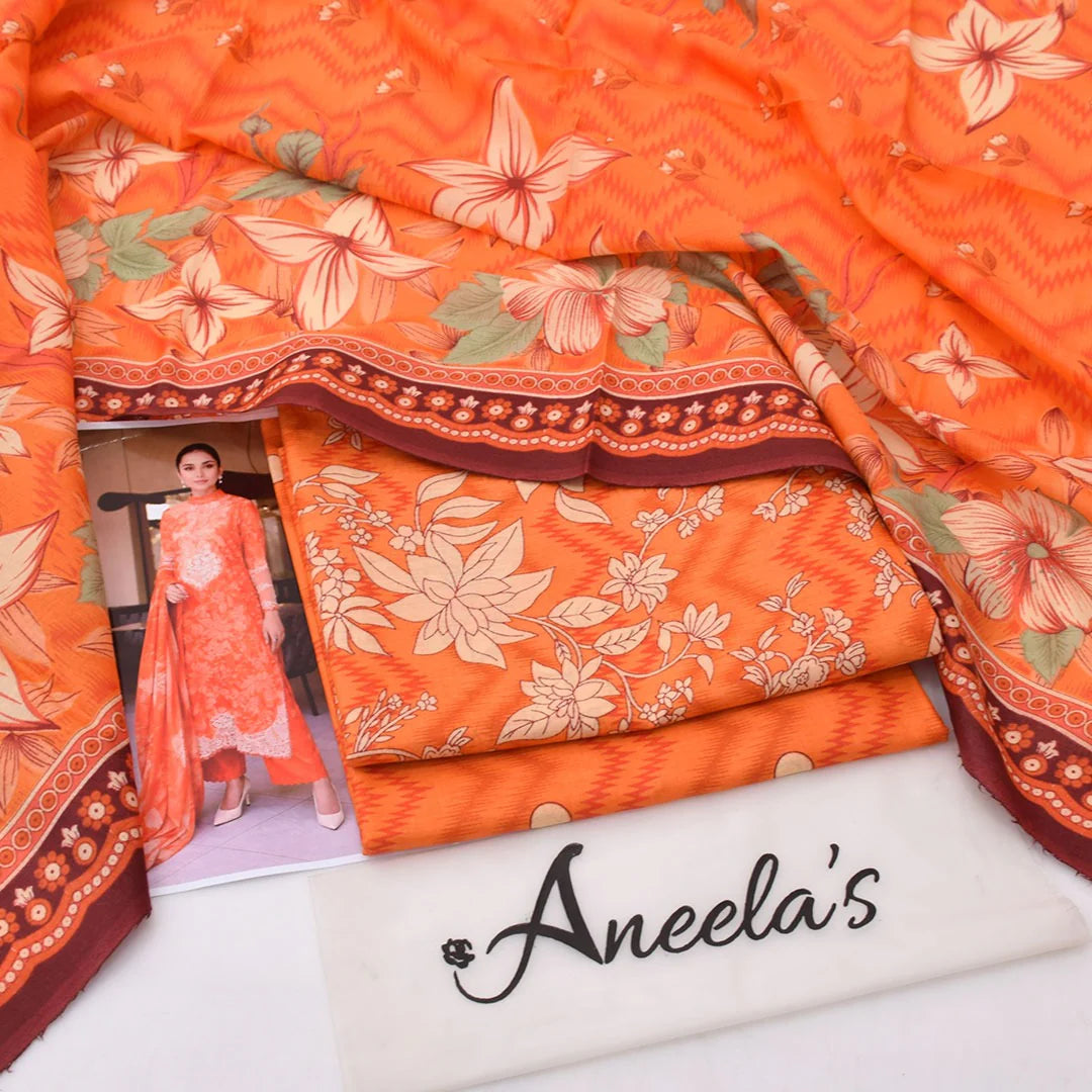 Aneela's Lawn Digital Printed 3 Piece | AN156