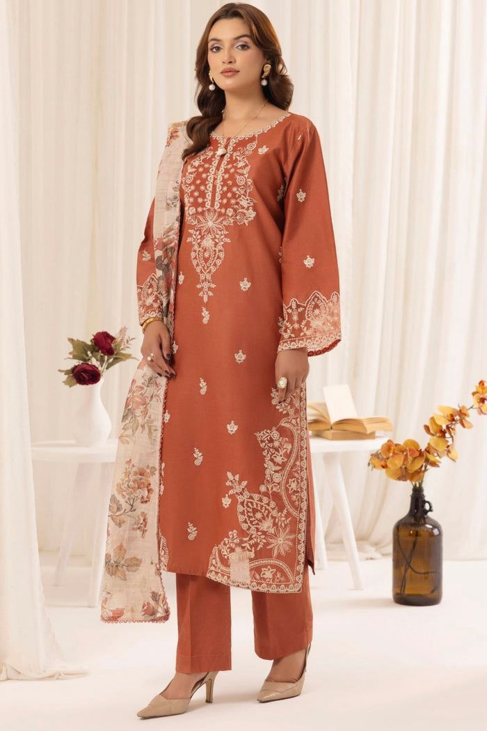 Mohagni Dhanak Embroidered 3 Piece | MG101